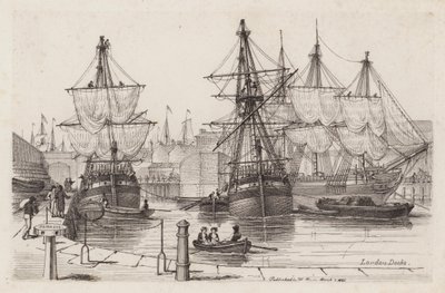 London Docks av Henry Moses