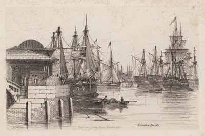 London Docks av Henry Moses
