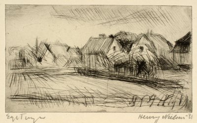 Hus med hager av Henry Nielsen