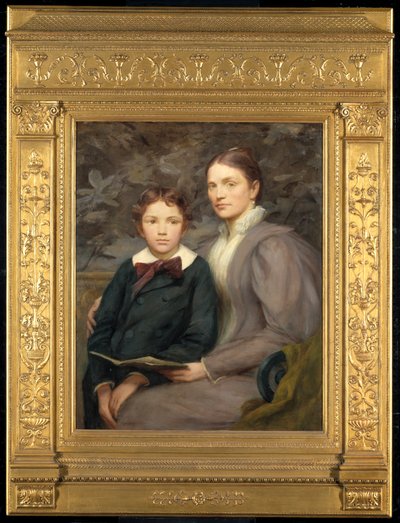 Mrs. William T. Evans og hennes sønn, 1895. av Henry Oliver Walker