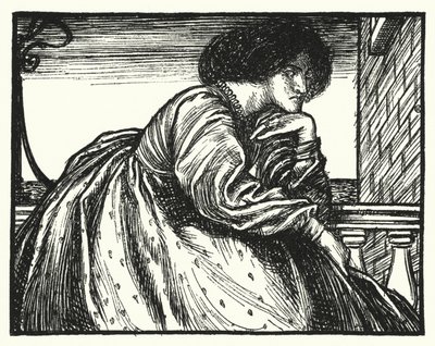 Matthew Arnold-dikt: A Modern Sappho (gravering) av Henry Ospovat