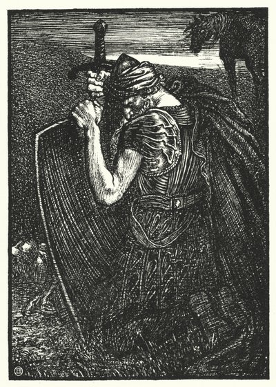 Matthew Arnold-dikt: Sohrab og Rustum (gravering) av Henry Ospovat