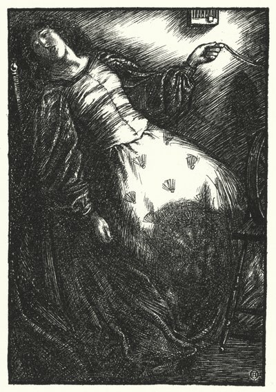 Matthew Arnold-dikt: The Forsaken Merman (gravering) av Henry Ospovat