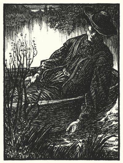 Matthew Arnold-dikt: The Scholar Gipsy (gravering) av Henry Ospovat