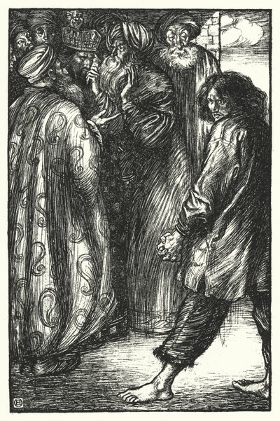 Matthew Arnold-dikt: Den syke kongen i Bokhara (gravering) av Henry Ospovat