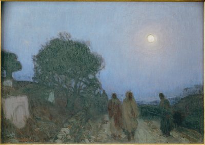 Kristus og disiplene hans på veien til Betania (maleri på lerret) av Henry Ossawa Tanner