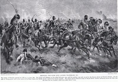 Bringer våpnene i aksjon, Waterloo, illustrasjon fra 