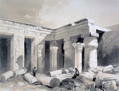 Medinet Abou, Theben, Egypt, 1800-tallet av Henry Pilleau