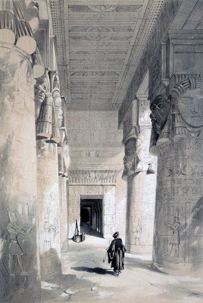 Temple of Denderah, Egypt, 1800-tallet. av Henry Pilleau