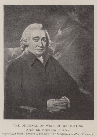 Originalen til Weir of Hermiston av Henry Raeburn