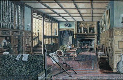 Interiøret til Hall Place, Leigh, nær Tonbridge av Henry Robert Robertson