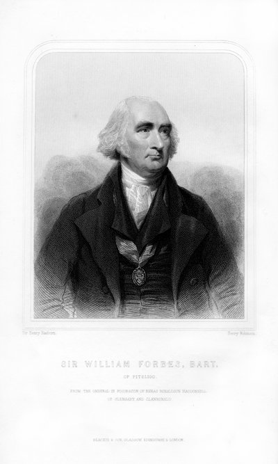 Sir William Forbes fra Pitsligo, 6. Baronet, skotsk bankmann, 1870. av Henry Robinson