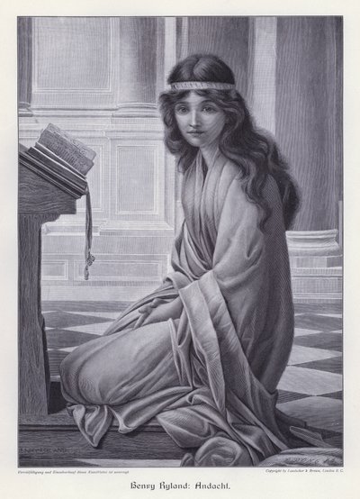 Bønn (gravering) av Henry Ryland