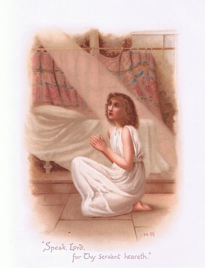 Tal, Herre for din tjener hører. av Henry Ryland