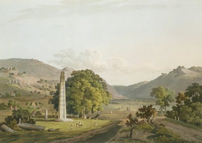 Obelisken i Axum, gravert av Daniel Havell (1785-1826) 1809 (akvatint) av Henry Salt