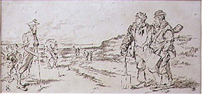 The Roadmen disturbed by the Golfers, illustrasjon fra 