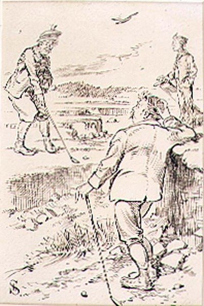 The Winning Golfer, illustrasjon fra 