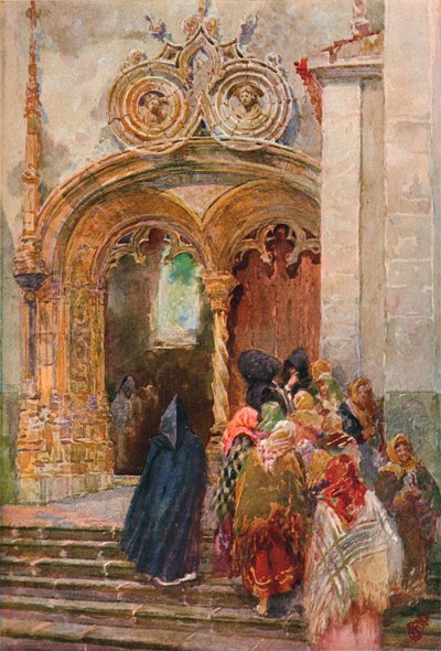 Sørdøren til Matrix Church, Ponta Delgada, 1899 av Henry Sandham