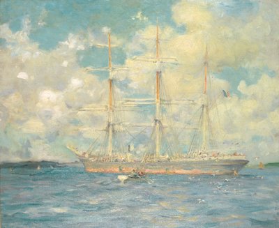 En fransk bark i Falmouth Bay, 1902 av Henry Scott Tuke