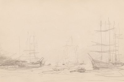 Frakt i Falmouth Harbor av Henry Scott Tuke