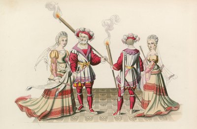 Figurer fra billedvev, tidlig på 1500-tallet av Henry Shaw