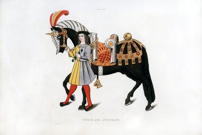 Hest og ledsager, c1511, 1843. av Henry Shaw