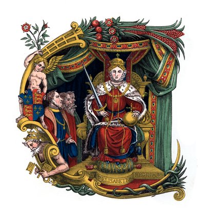 Opprinnelig bokstav C, 1563, 1843. av Henry Shaw
