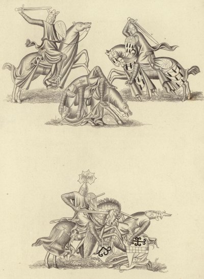 Riddere som kjemper, ca 1260 av Henry Shaw