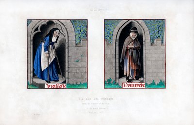 Alderdom og fattigdom, c1480, 1843. av Henry Shaw