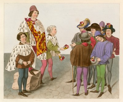 Proklamasjon av en turnering, 1450 av Henry Shaw