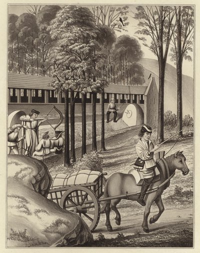 Skyting mot baken, datering 1496 av Henry Shaw