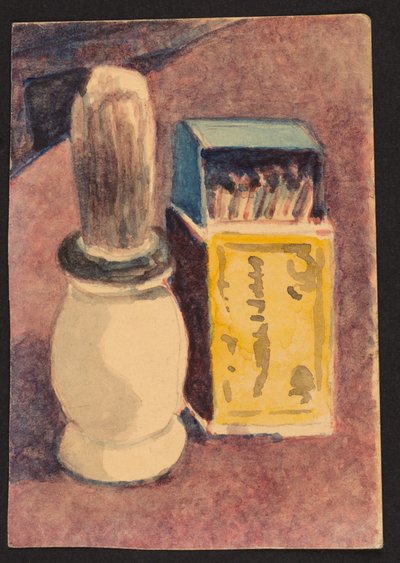 Barberkost og fyrstikker, ca. 1930 av Henry Silk
