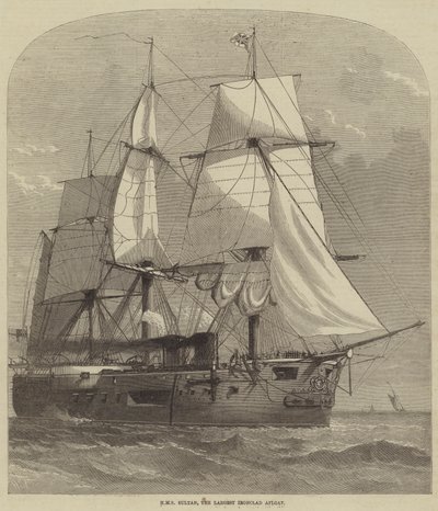 HMS Sultan, den største flytende jernbelagte av Henry Spernon Tozer