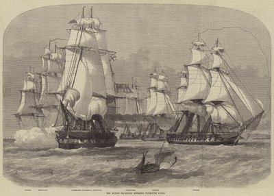 The Flying Squadron kommer inn i Plymouth Sound av Henry Spernon Tozer