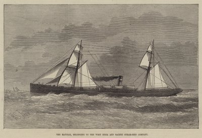 Haytian, som tilhører West India and Pacific Steam-Ship Company av Henry Spernon Tozer