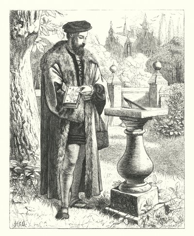 A Quiet Mind (gravering) av Henry Stacey (after) Marks