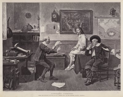 Uvillige lyttere (litho) av Henry Stacey (after) Marks
