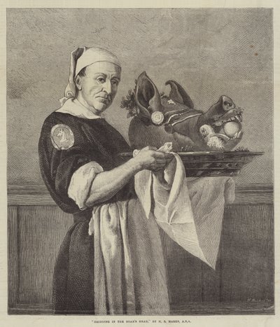 Å bringe inn villsvinhodet av Henry Stacey Marks