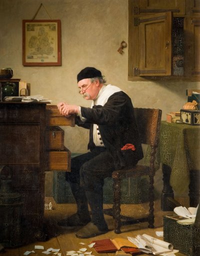 Hvor er det, 1882. av Henry Stacy Marks