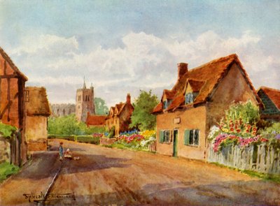 'Bunyan's Cottage, Elstow, Bedford', 1943. av Henry Stannard