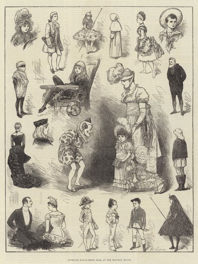 Juvenile Fancy-Dress Ball på Mansion House av Henry Stephen Ludlow