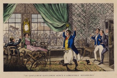 Illustrasjon for Jorrocks' Jaunts and Jollities (farge litho) av Henry Thomas (after) Alken