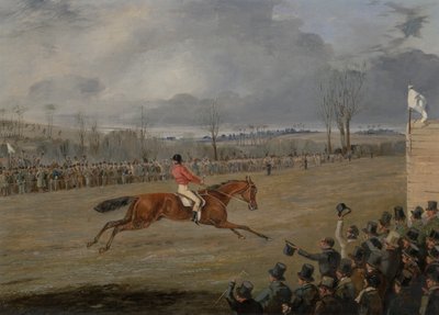 A Steeplechase, The Winner (olje på lerret) av Henry Thomas Alken
