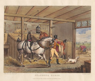 Hester [serie på seks]: 2. Stanhope-hest av Henry Thomas Alken