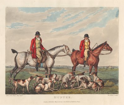 Hester [sett på seks]: 3. jakthest av Henry Thomas Alken