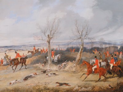 Jaktscene: In Full Cry, ca. 1840. av Henry Thomas Alken
