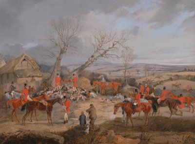 Jaktscene: The Kill av Henry Thomas Alken