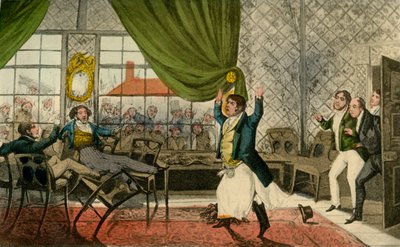 Å herrer! Mine herrer! her er en beklagelig hendelse, 1838 av Henry Thomas Alken