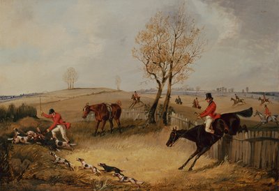 Over gjerdet (olje på lerret) av Henry Thomas Alken
