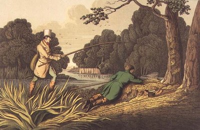 Pike Fishing, aquatinted av I. Clark, pub. av Thomas McLean av Henry Thomas Alken